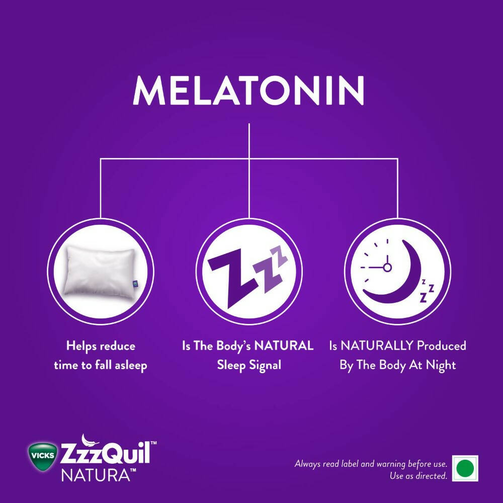 Vicks ZzzQuil Natura Melatonin Sleep Gummies - Distacart