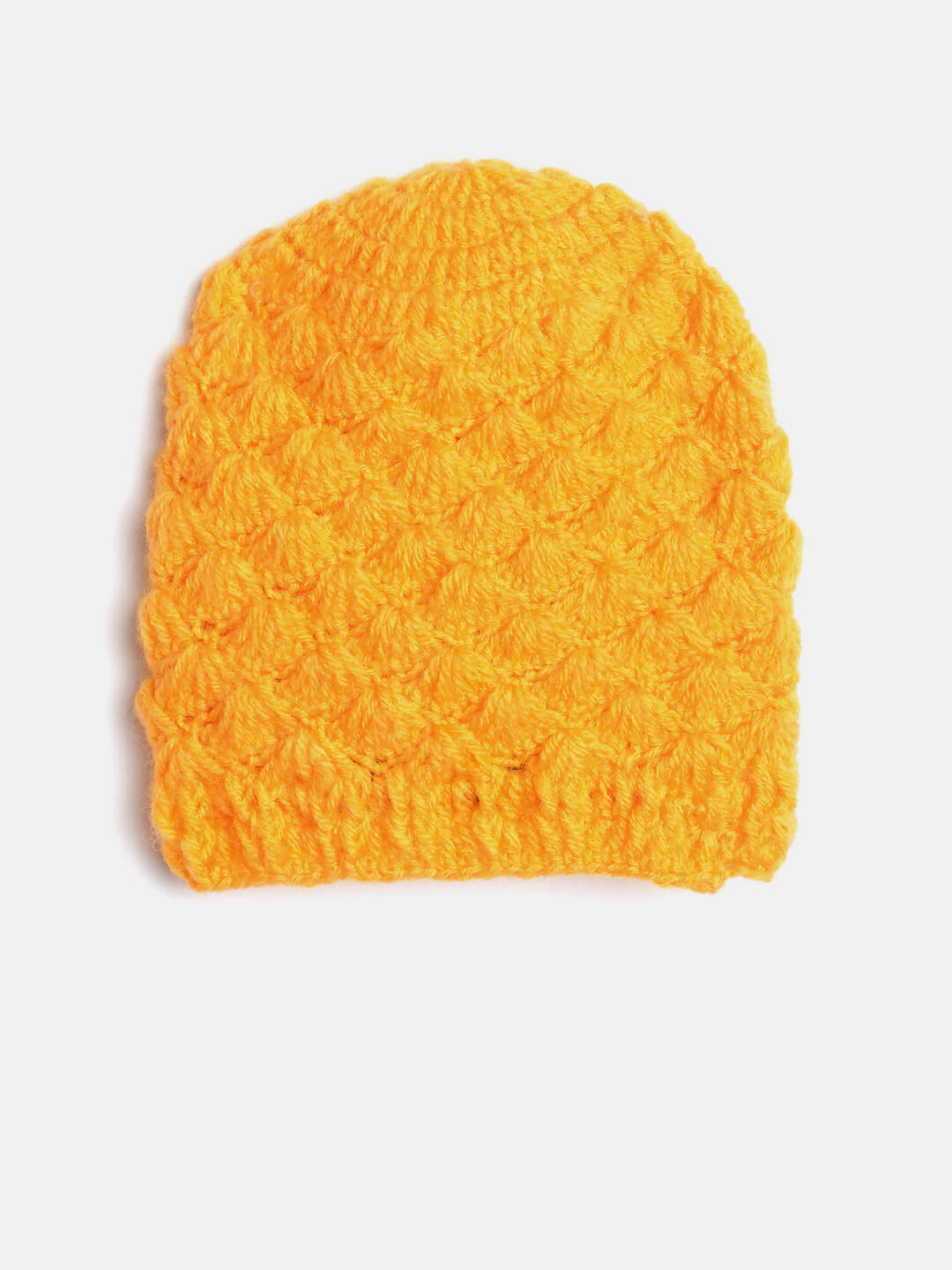 Chutput Kids Woollen Hand Knitted Giraffe Face Detailed Cap - Yellow - Distacart