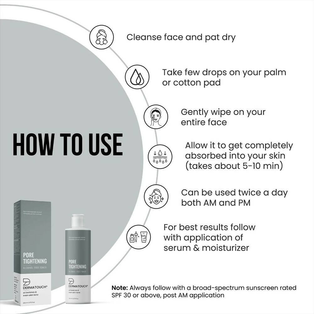 Dermatouch Pore Tightening Alcohol-Free Toner - Distacart