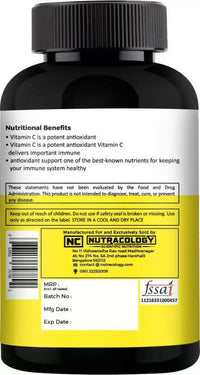 Thumbnail for Nutracology Vitamin C 1000mg with Citrus Bioflavonoids for Immunity & Glowing Skin Tablets - Distacart