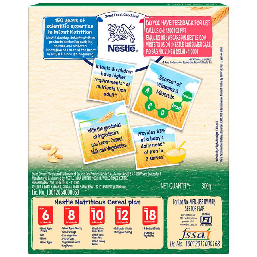 Nestle Cerelac Baby Cereal with Milk, 5 Grains & Vegetables – from 18 to 24 Month