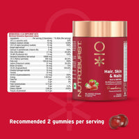 Thumbnail for Nutriburst Biotin Gummies For Hair, Skin & Nails Growth - Distacart