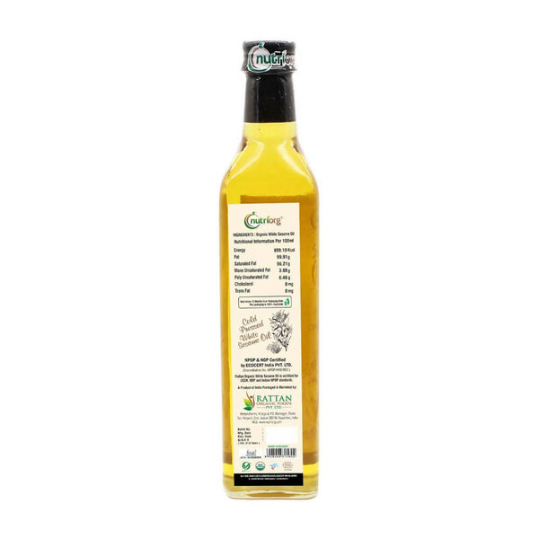 Nutriorg Organic White Sesame Oil - Distacart