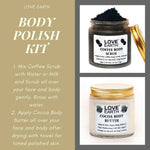 Thumbnail for Love Earth Coffee Body Scrub & Cocoa Body Butter - Distacart
