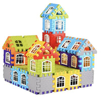 Thumbnail for Kipa Multi Colored 120 Pieces Mega Jumbo Happy Home House Building Block with Attractive Windows and Smooth Rounded Edges Blocks Game Fun - Distacart