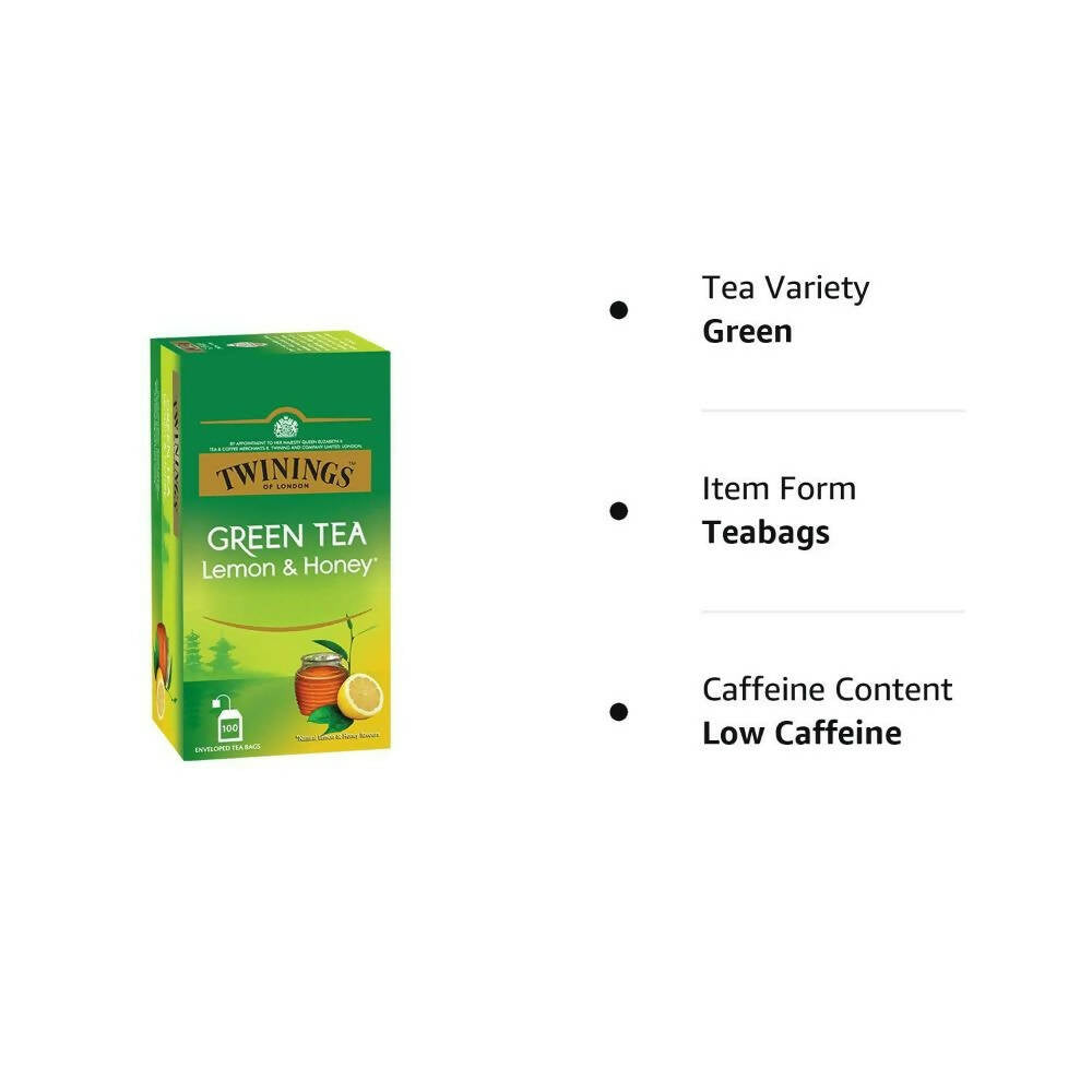 Twinings Green Tea Lemon & Honey Teabags - Distacart