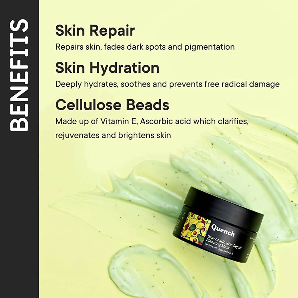 Quench Botanics Bravocado Skin Repairing Sleeping Mask - Distacart