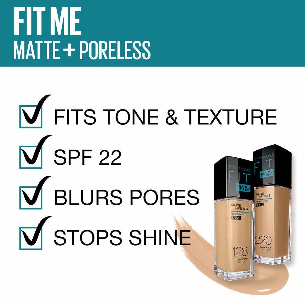 Maybelline New York Fit Me Matte + Poreless Liquid Foundation Tube -115 Ivory (18 Ml) - Distacart