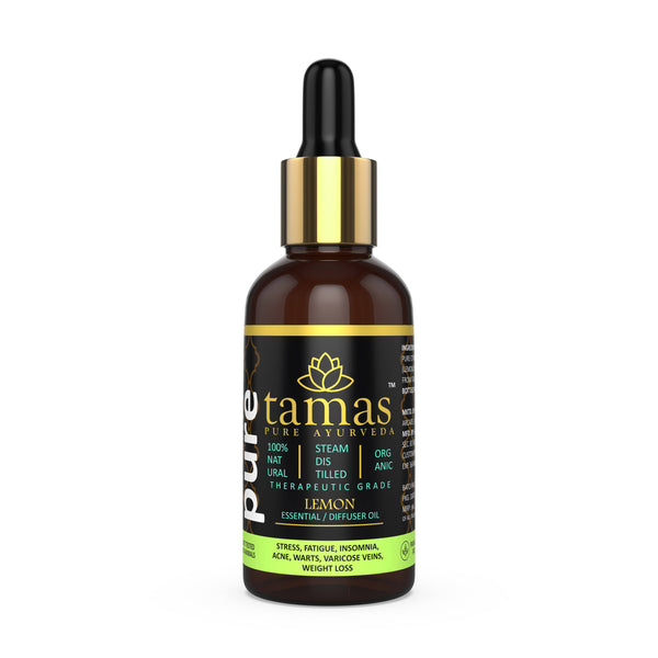 Tamas Pure Ayurveda 100% Organic Lemon Essential Oil-USDA Certified Organic - Distacart