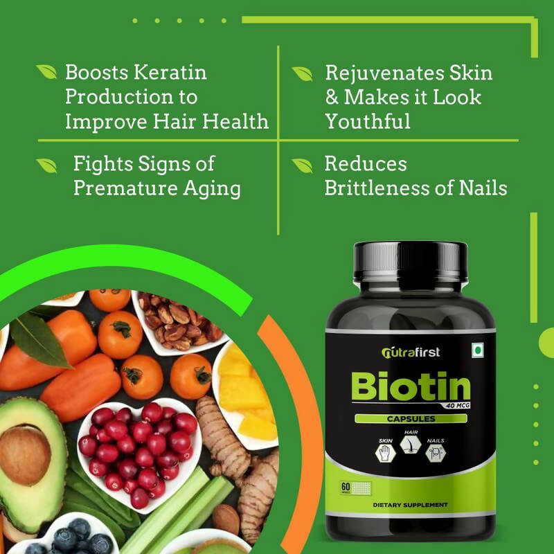 Nutrafirst Biotin Capsules - Distacart