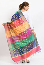 Thumbnail for Mominos Fashion Moeza Women's Banarsi Silk Floral Woven Design Multi Dupatta - Distacart