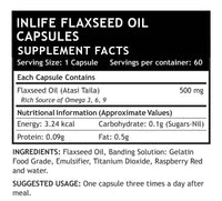 Thumbnail for Inlife Flaxseed Oil Capsules With Gelatin