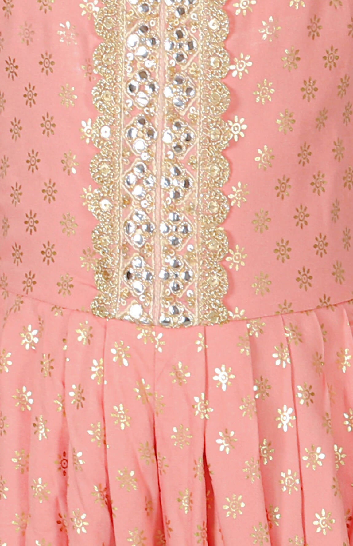 Lil Drama Fusion Fair Girls Peach Dhoti Jumper - Distacart