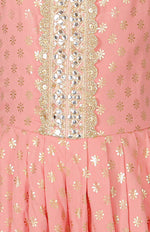 Thumbnail for Lil Drama Fusion Fair Girls Peach Dhoti Jumper - Distacart