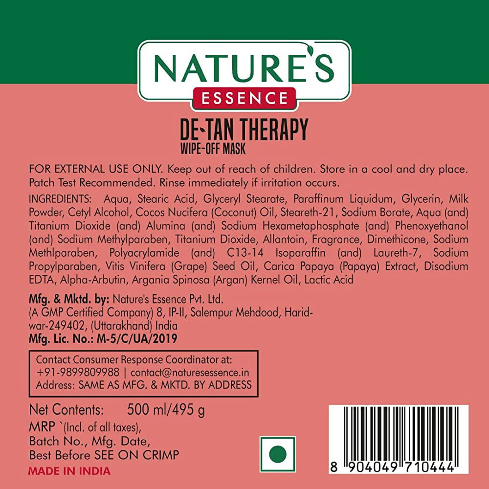 Nature's Essence Detan Therapy Wipe-Off Mask - Distacart