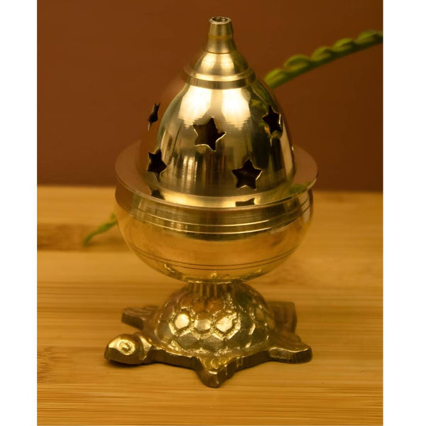 Spillbox Gold-Toned Brass Kachua Goblet Diyas Pooja Essential - Distacart
