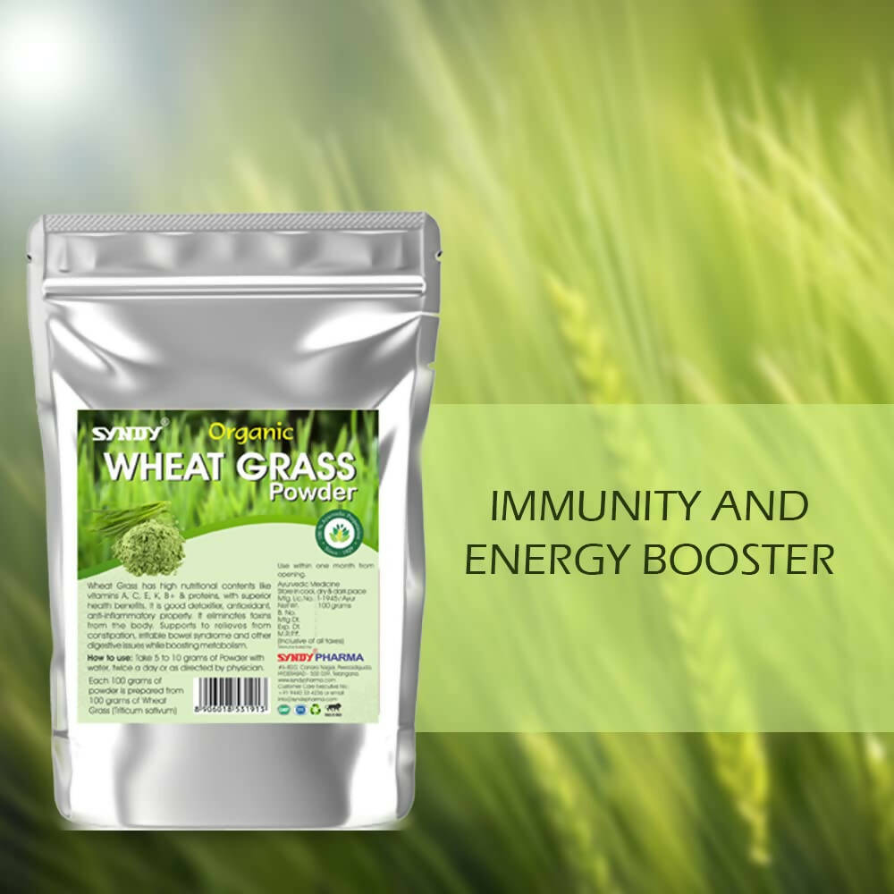 Syndy Pharma Organic Wheat Grass Powder - Distacart