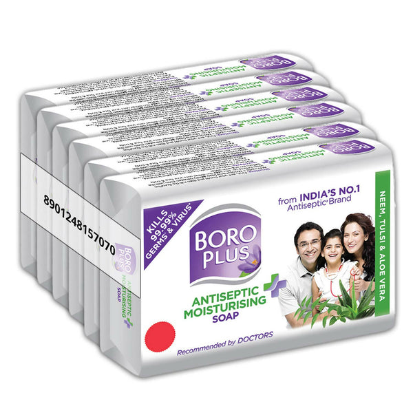 BoroPlus Antiseptic And Moisturising Bathing Soap With Aloe Vera, Neem And Tulsi - Distacart