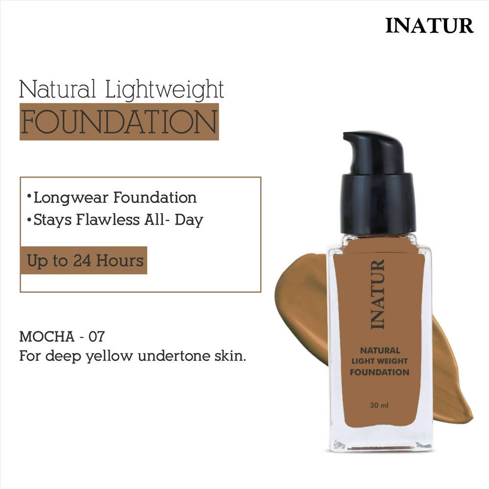 Inatur Natural Light Weight Foundation - Mocha