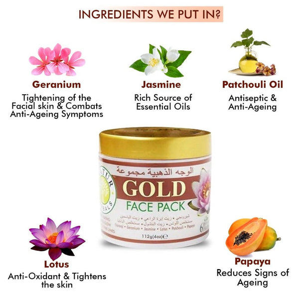 Inatur Gold Face Pack