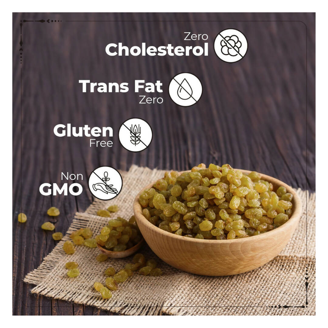 Happilo Premium Seedless Green Raisins - Distacart