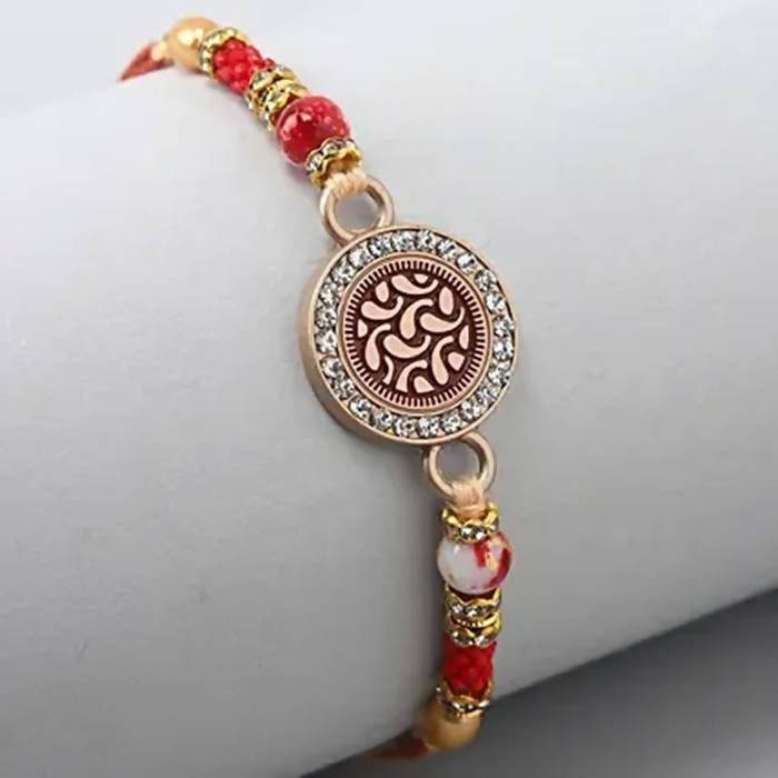 Meenakari Work Rakhi & Ferrero Rochers Moments Online