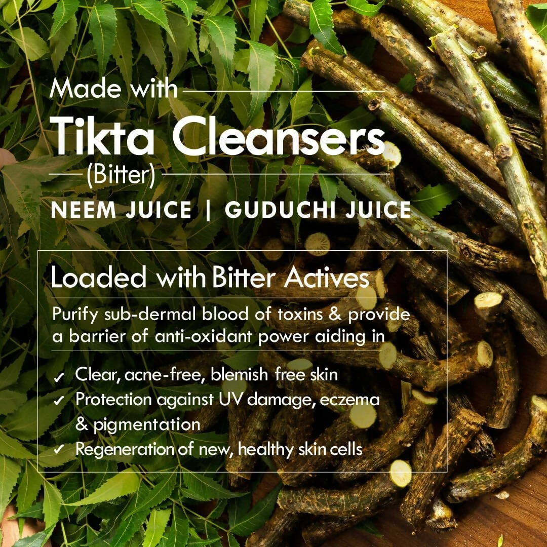 Nat Habit Bitter Neem Tikta Gel Face Wash - Distacart