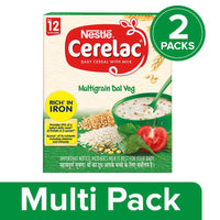 Thumbnail for Nestle Cerelac Baby Cereal with Milk, Multigrain Dal Veg 12 Months