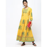 Thumbnail for Cheera Kalidar Anarkali With Colorfull Print Kurts