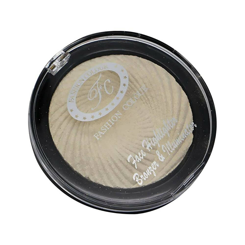 Fashion Colour Face Highlighter Bronzer & Illuminator-Shade 02 (Fair Skin Tone) - Distacart