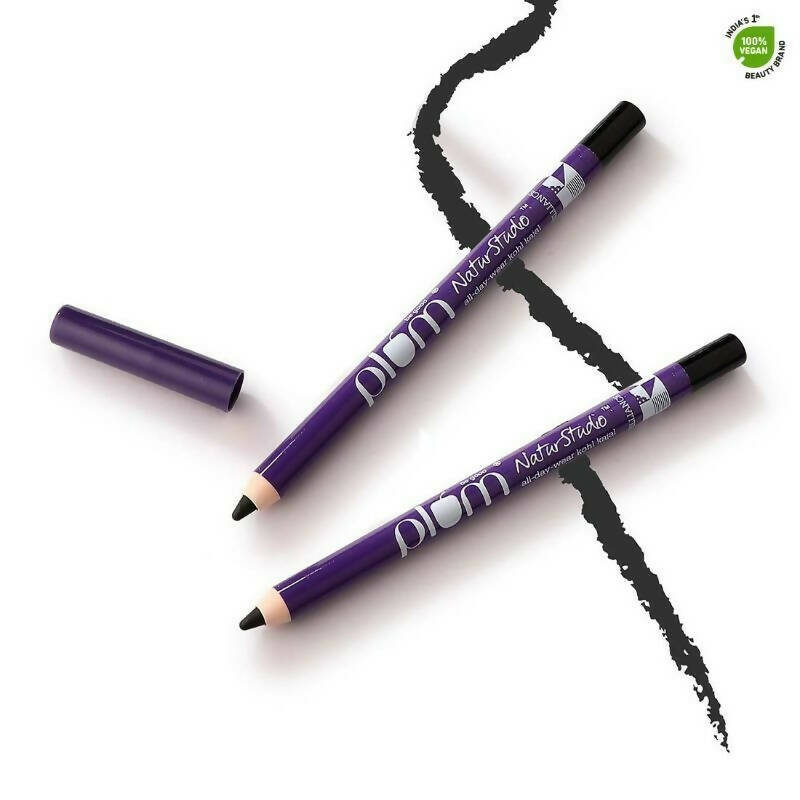 Plum NaturStudio All-Day-Wear Kohl Kajal - Black Brilliance - Distacart