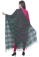 Thumbnail for Mominos Fashion Moeza Bottle Green Window Cotton Dupatta - Distacart