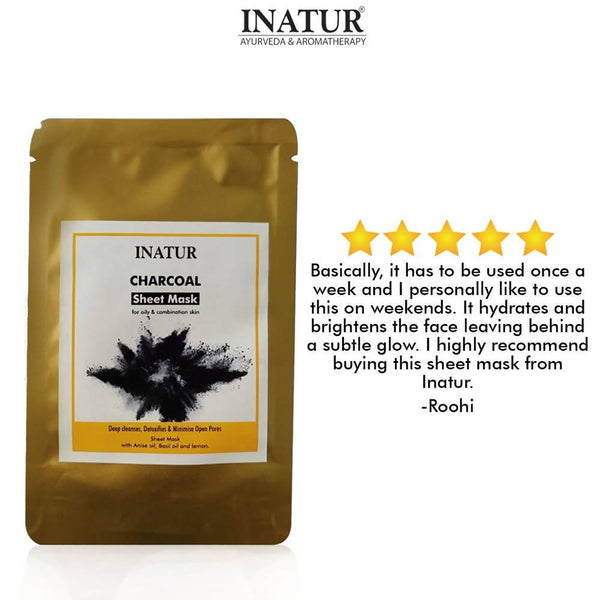 Inatur Charcoal Sheet Mask
