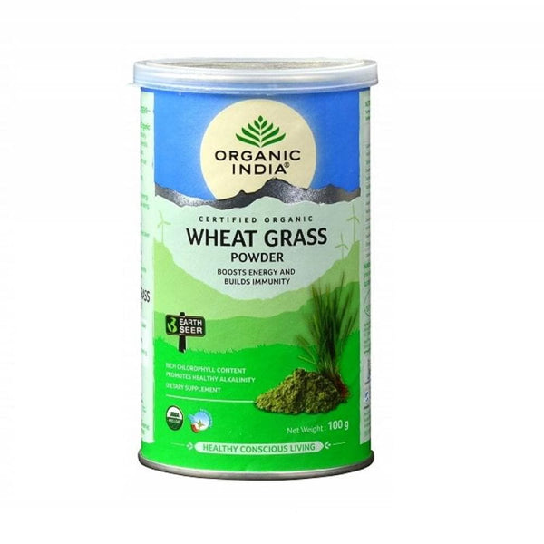 Organic India Wheat Grass Powder - 100 Gm - Distacart