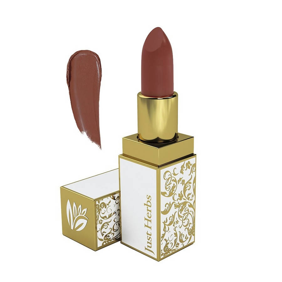 Just Herbs Herb Enriched Ayurvedic Lipstick( Nikita_16_caramel_Medium_Bro) (4.2 Gm) - Distacart