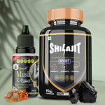 Thumbnail for Divya Shree SJ Capsule & Musli X-Power Oil Combo - Distacart