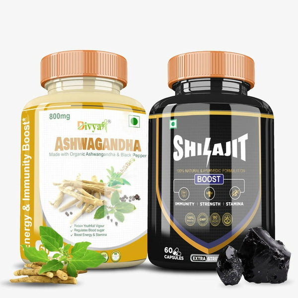 Divya Shree SJ Capsule and Ashwagnadha Capsule Combo - Distacart