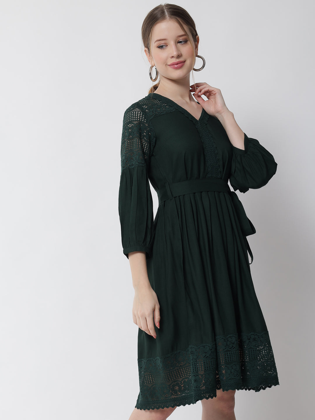 NOZ2TOZ Women Summer Green Dress - Distacart