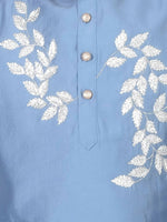 Thumbnail for Lil Drama Ethnic Boys Blue Kurta with Pant set - Distacart