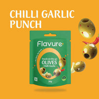 Thumbnail for Flavure Snack-On-The-Go Olives Chilli Garlic - Distacart