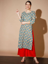 Thumbnail for Myshka Women Multi Printed Kurtas - Distacart