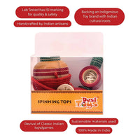 Thumbnail for Desi Toys Spinning Top & Windup Top Combo - Distacart