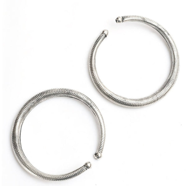 Mominos Fashion Kamal Johar Oxidised Silver Anklets