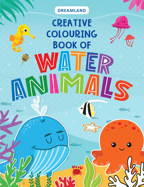 Dreamland Creative Colouring Book - Water Animals - Distacart