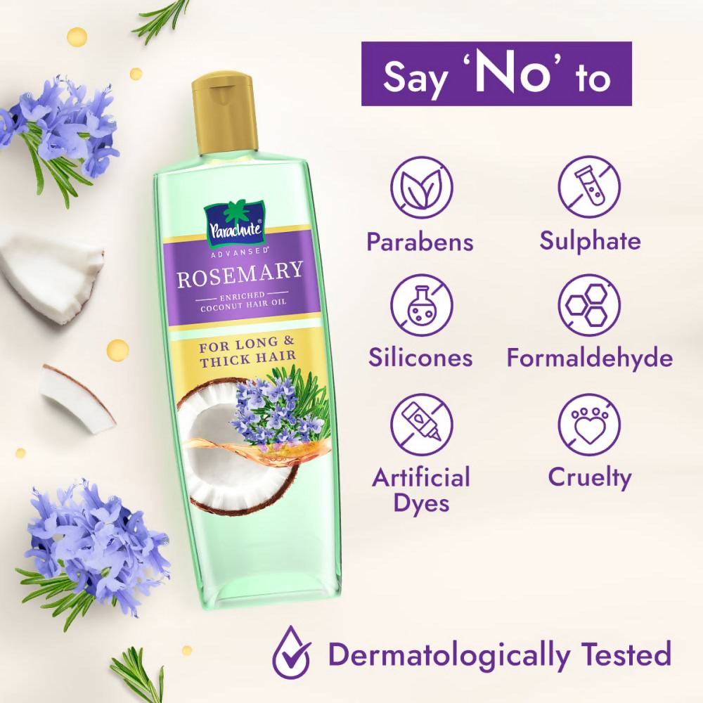 Parachute Advansed Rosemary enriched Coconut Hair Oil - Distacart