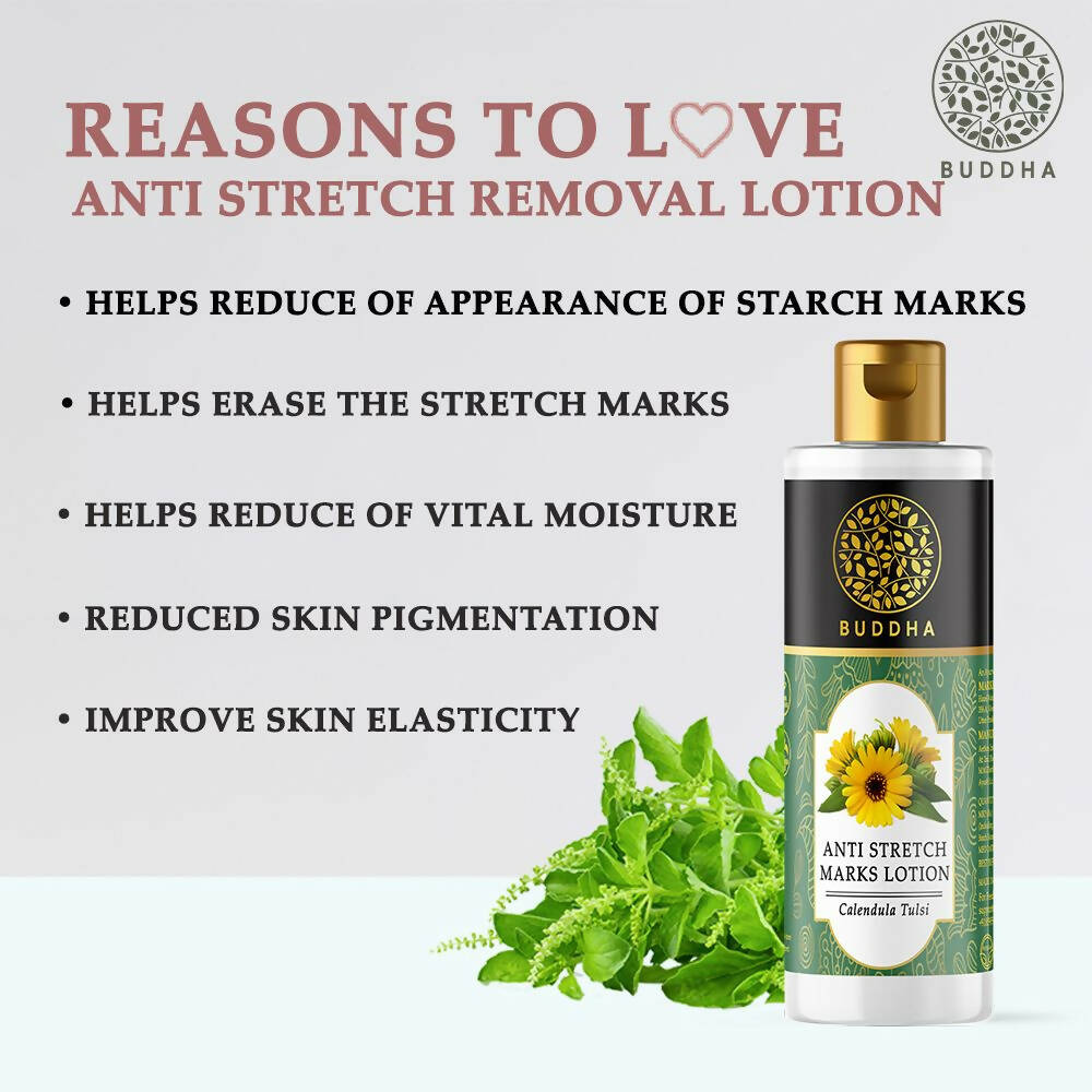 Buddha Natural Anti-Stretch Marks Body Lotion - The Visible Signs Of Stretch Marks - Distacart