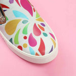 Thumbnail for Tiny Bugs Girls Multi Printed Slip Ons Sneakers - White - Distacart