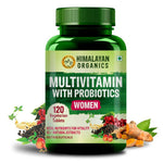 Thumbnail for Himalayan Organics Multivitamin With Probiotics Tablets For Women - Distacart