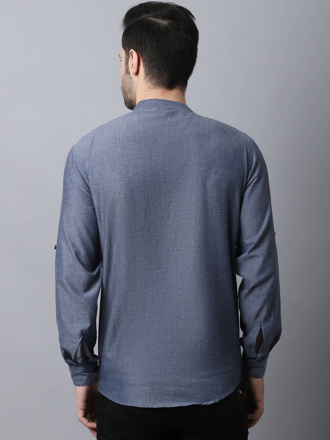 Even Apparels Grey Pure Cotton Kurta With Side Placket - Distacart