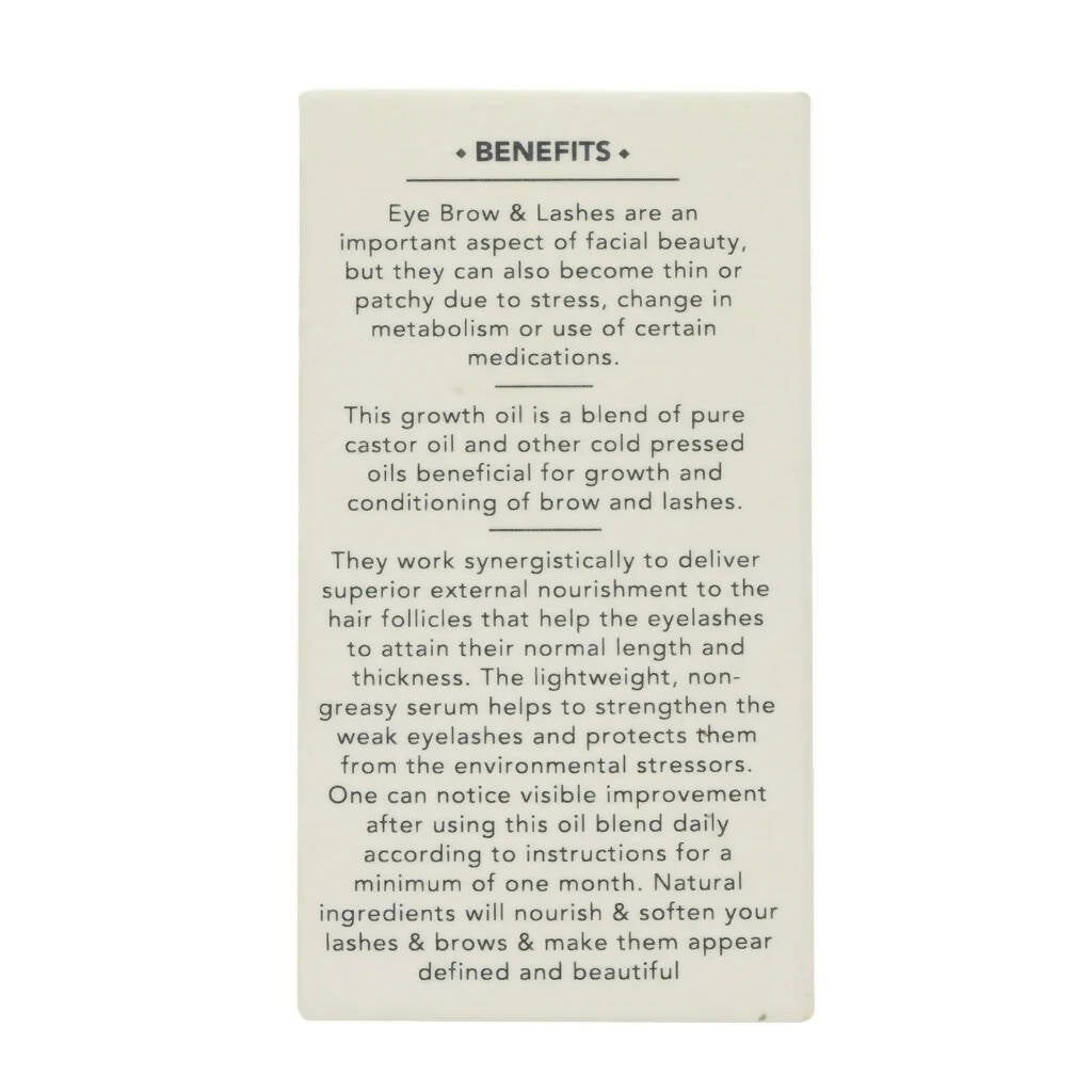 Februus Organics Lash & Brow Growth Oil - Distacart